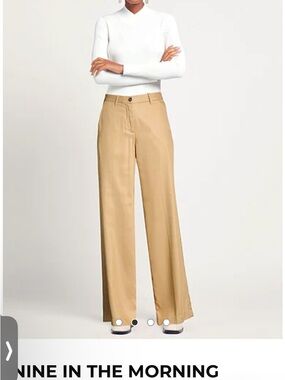 Nine In The Morning Wool Wide Leg Trousers.